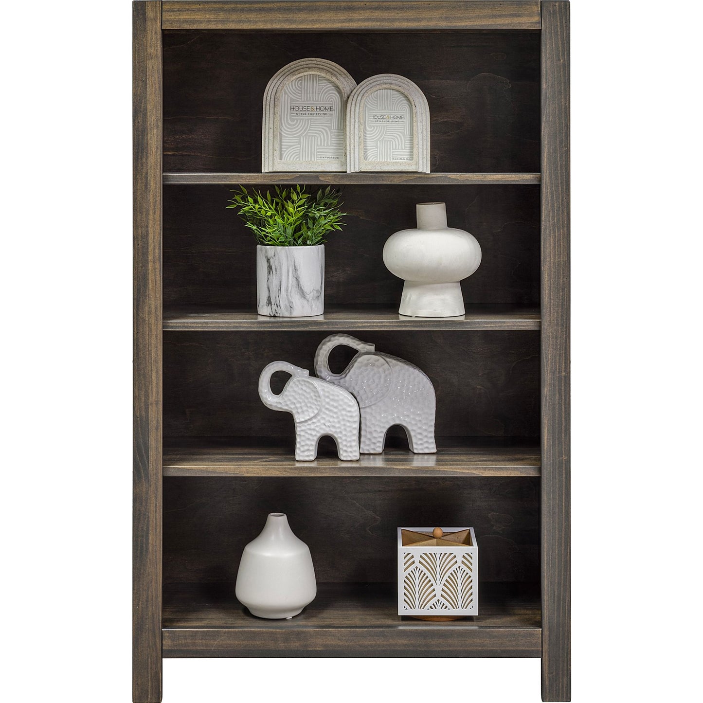 Stella 48H Bookcase - Charcoal