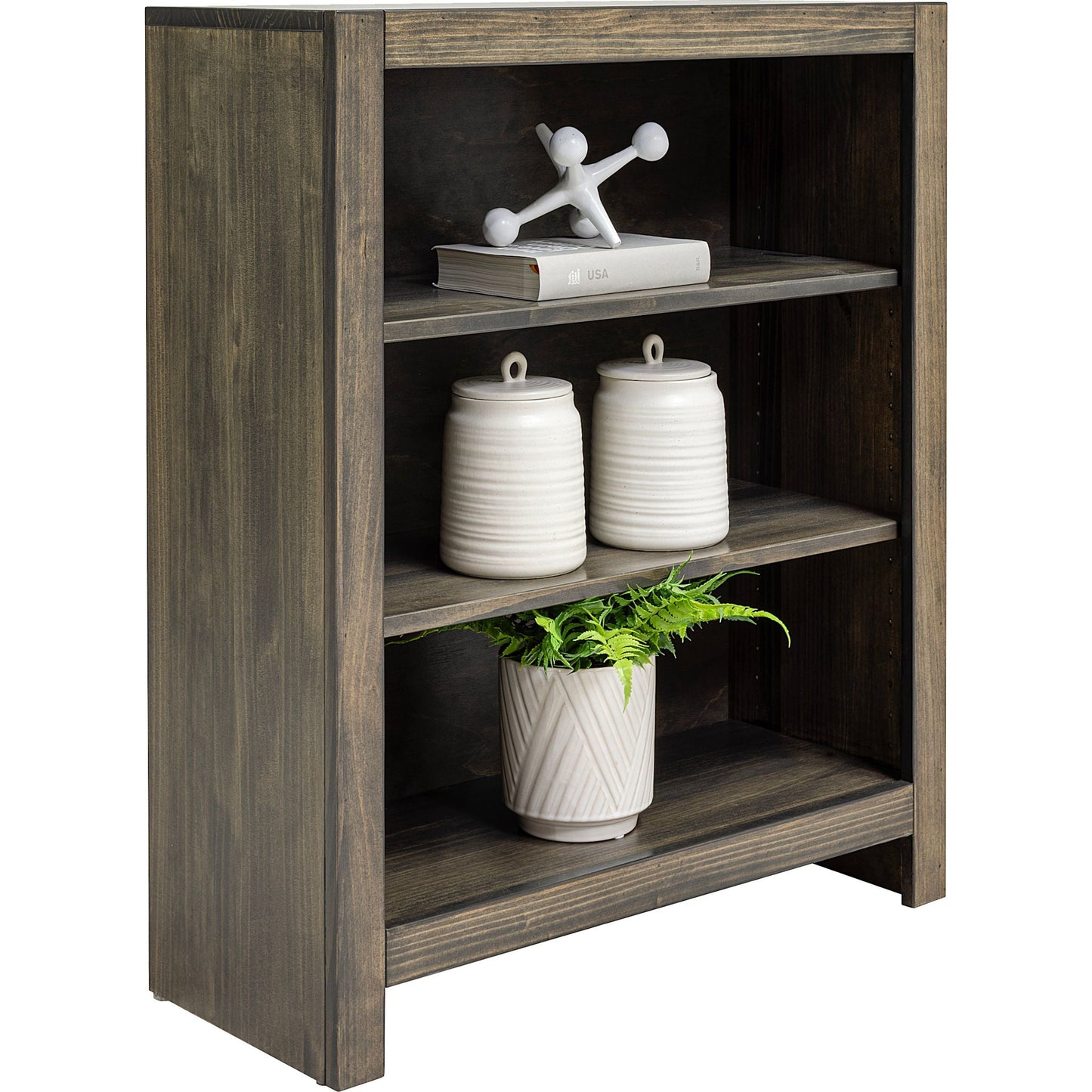 Stella 36H Bookcase - Charcoal
