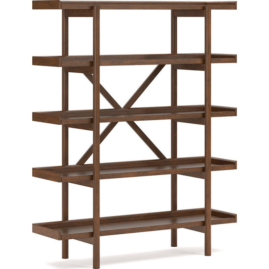 Lyncott Bookcase - Brown