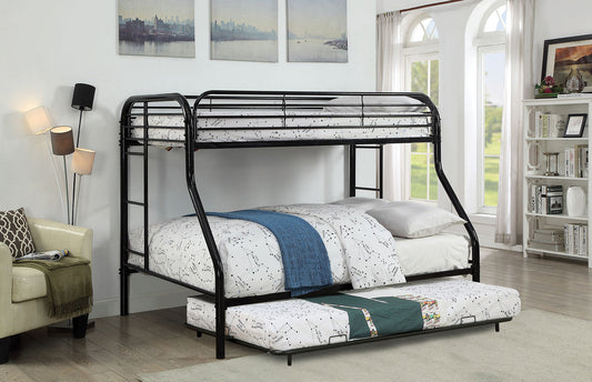 Opal Black Twin/Full Bunk Bed